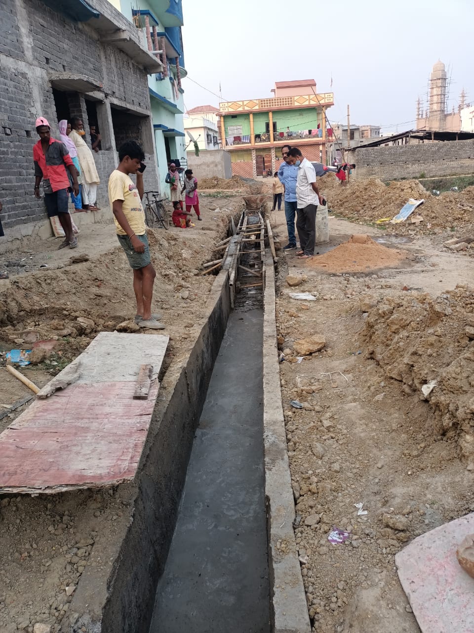 Road Infra work at khaja nagar Ward no 33